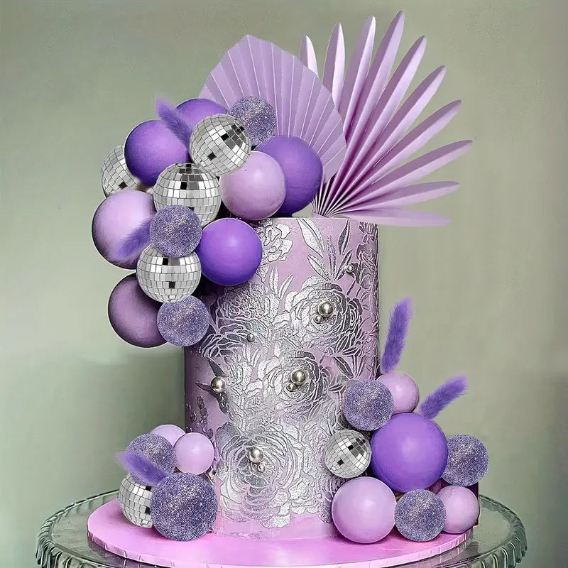 Silver Decorated Cake