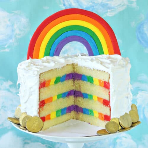 Rainbow Decorated Cake