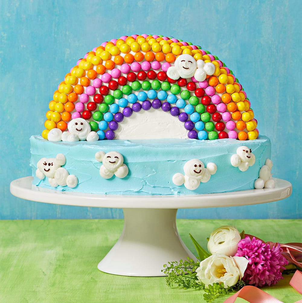 Rainbow Decorated Cake