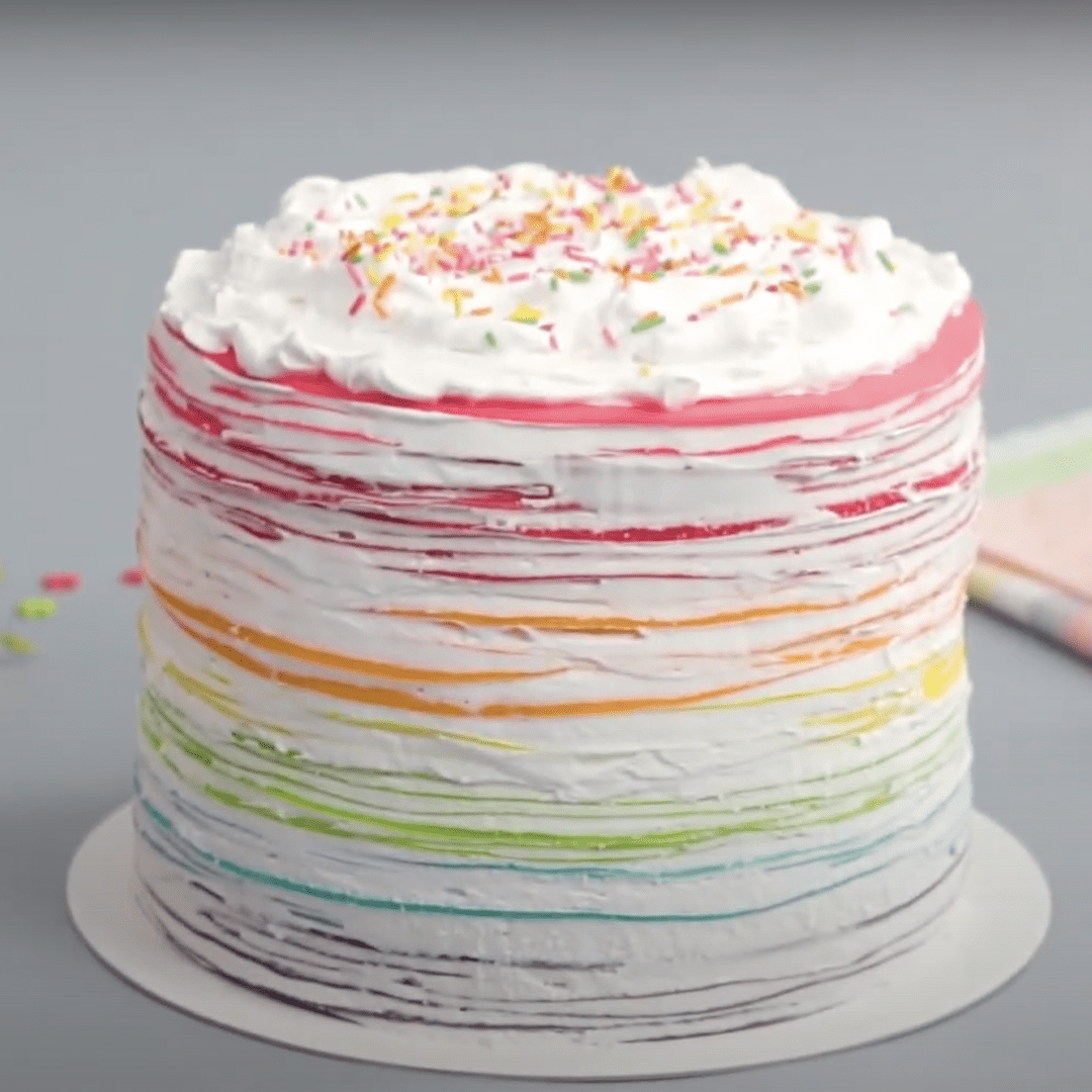 Decorated Rain Cake