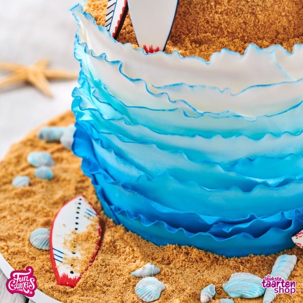 Decorated Surf Cake