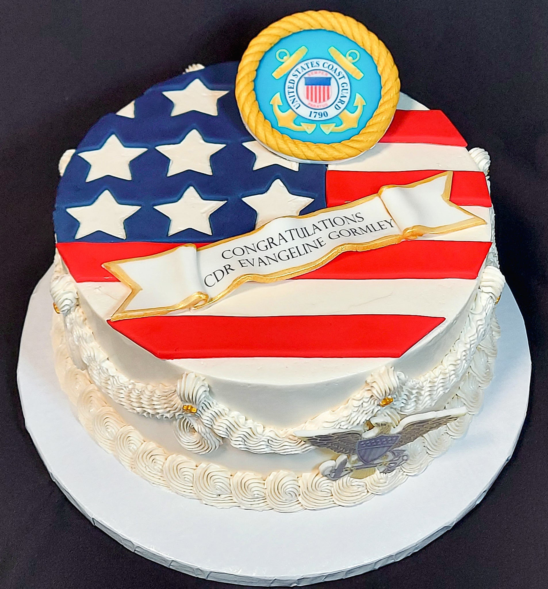 Military decorated cake