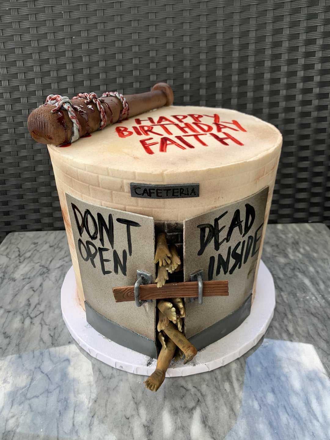 The Walking Dead Decorated Cake