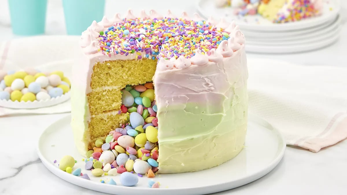 Easter decorated cake