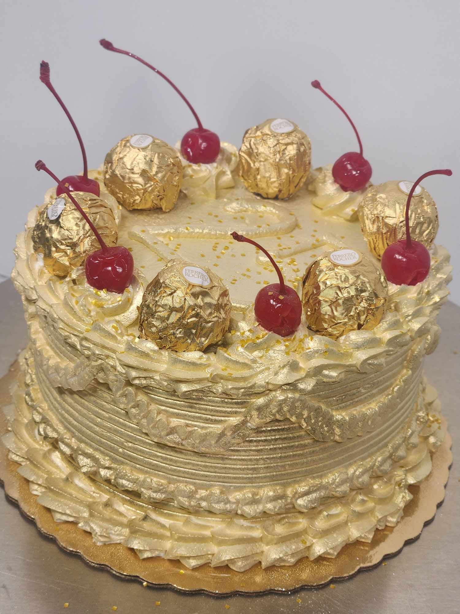 Metallic Decorated Cake