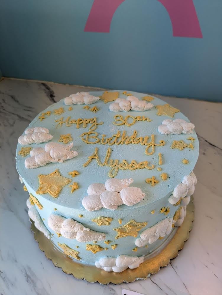 Cloud Decorated Cake