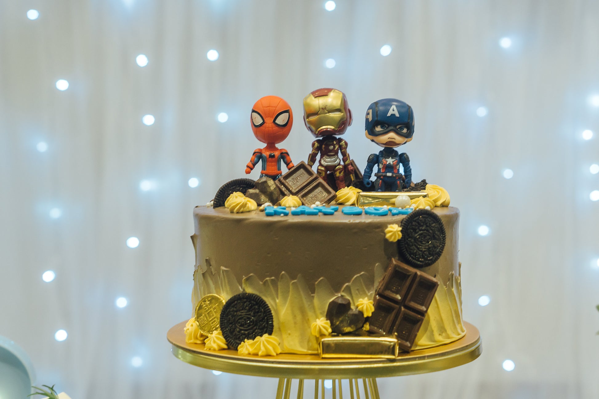 Decorated Super Heroes Cake