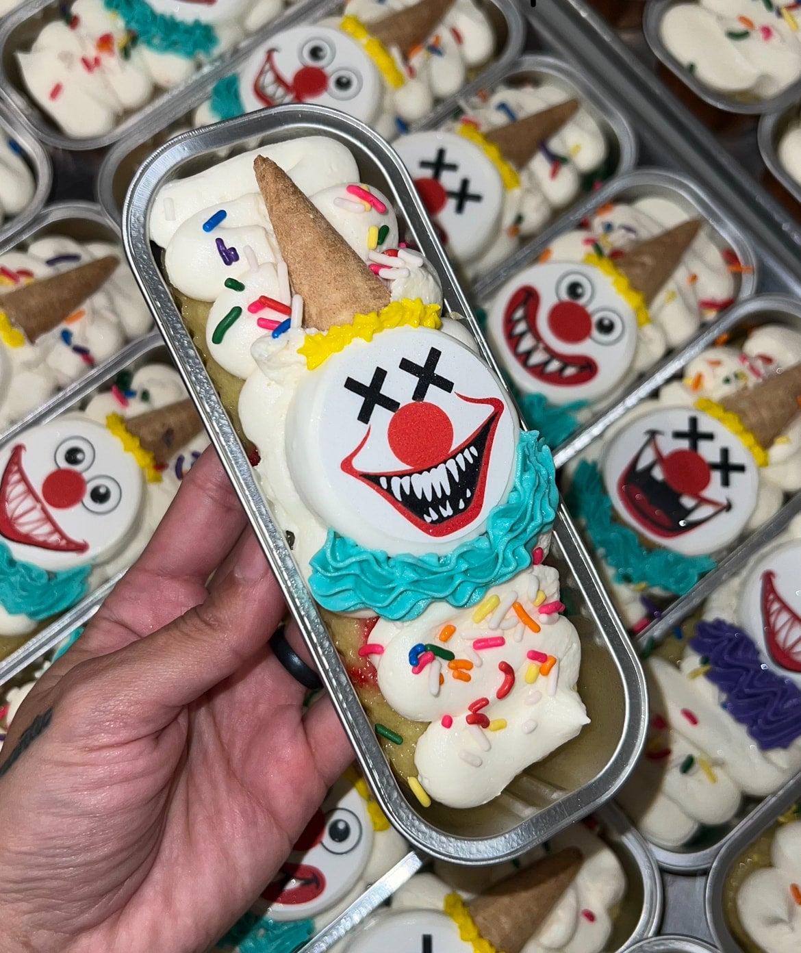 Killer Clown Decorated Cake