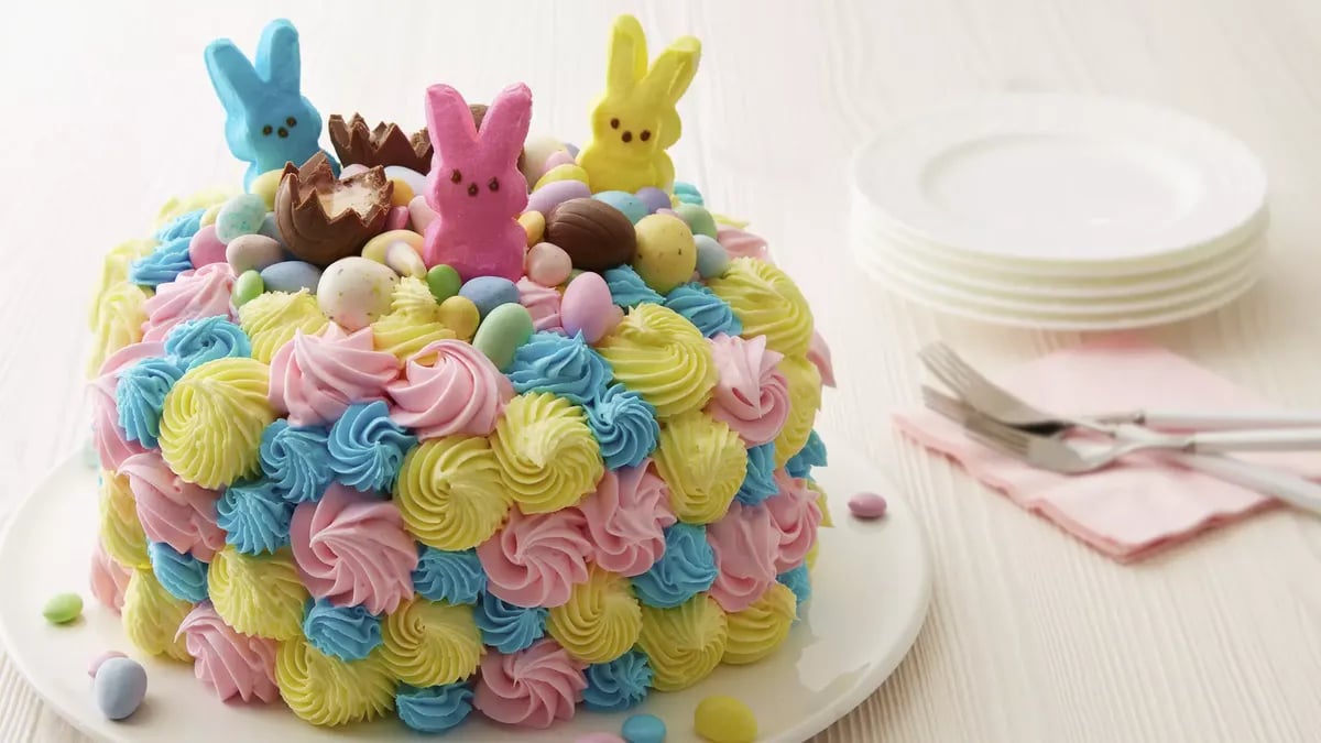 Easter decorated cake