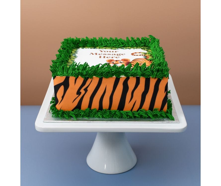 Tiger Decorated Cake