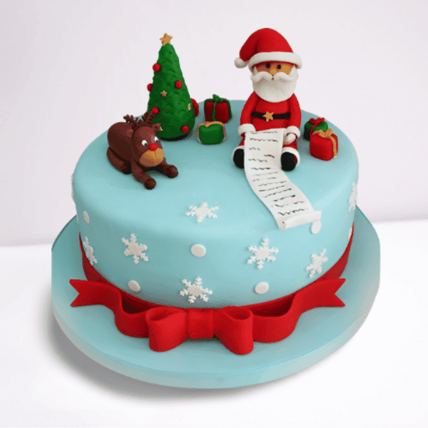 Santa Claus Decorated Cake