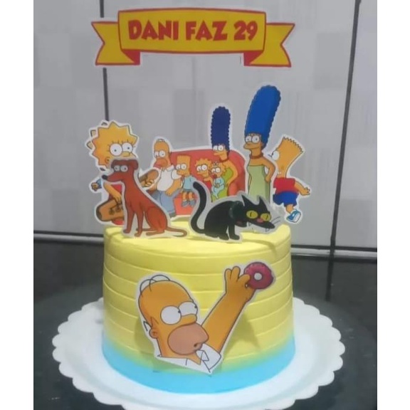 Bolo Decorado Simpson