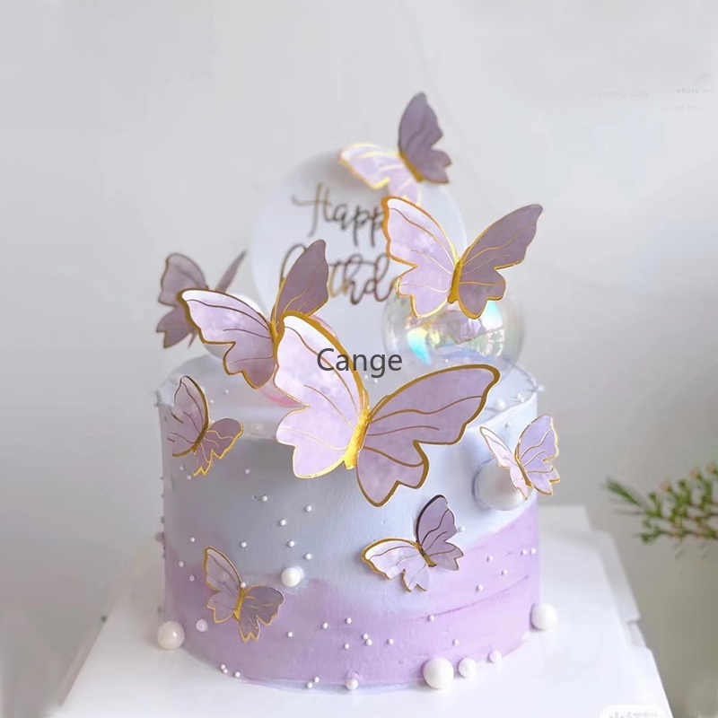 butterfly decorated cake