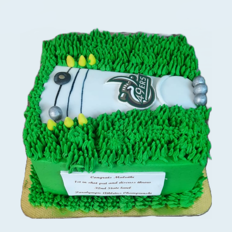 athletic decorated cake