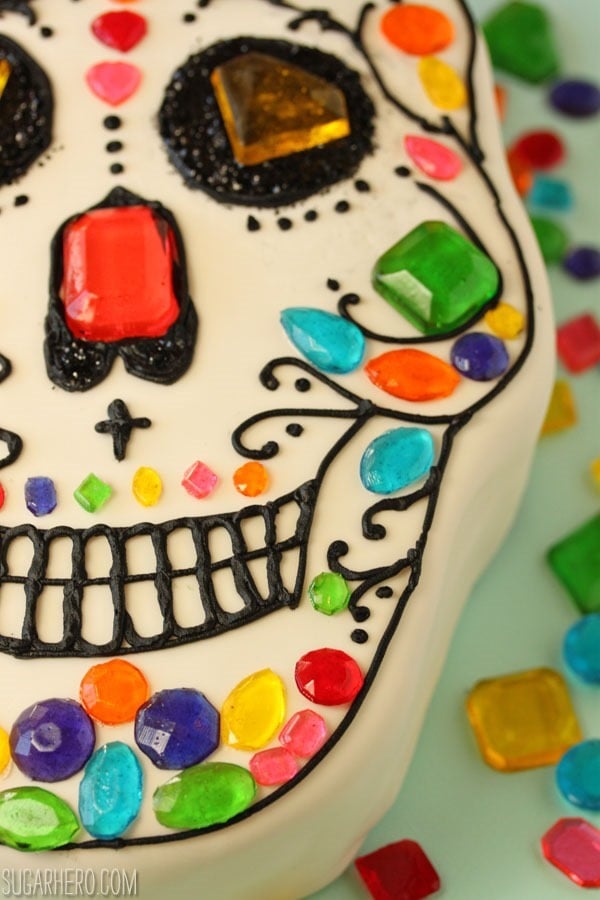 Skull Decorated Cake