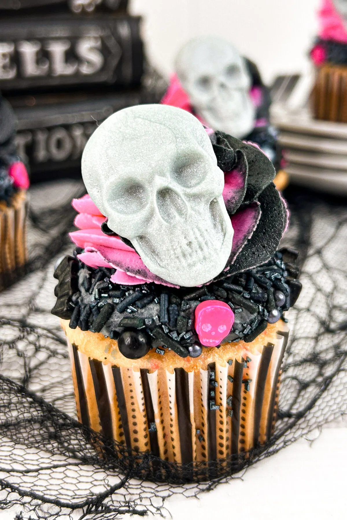 Skull Decorated Cake