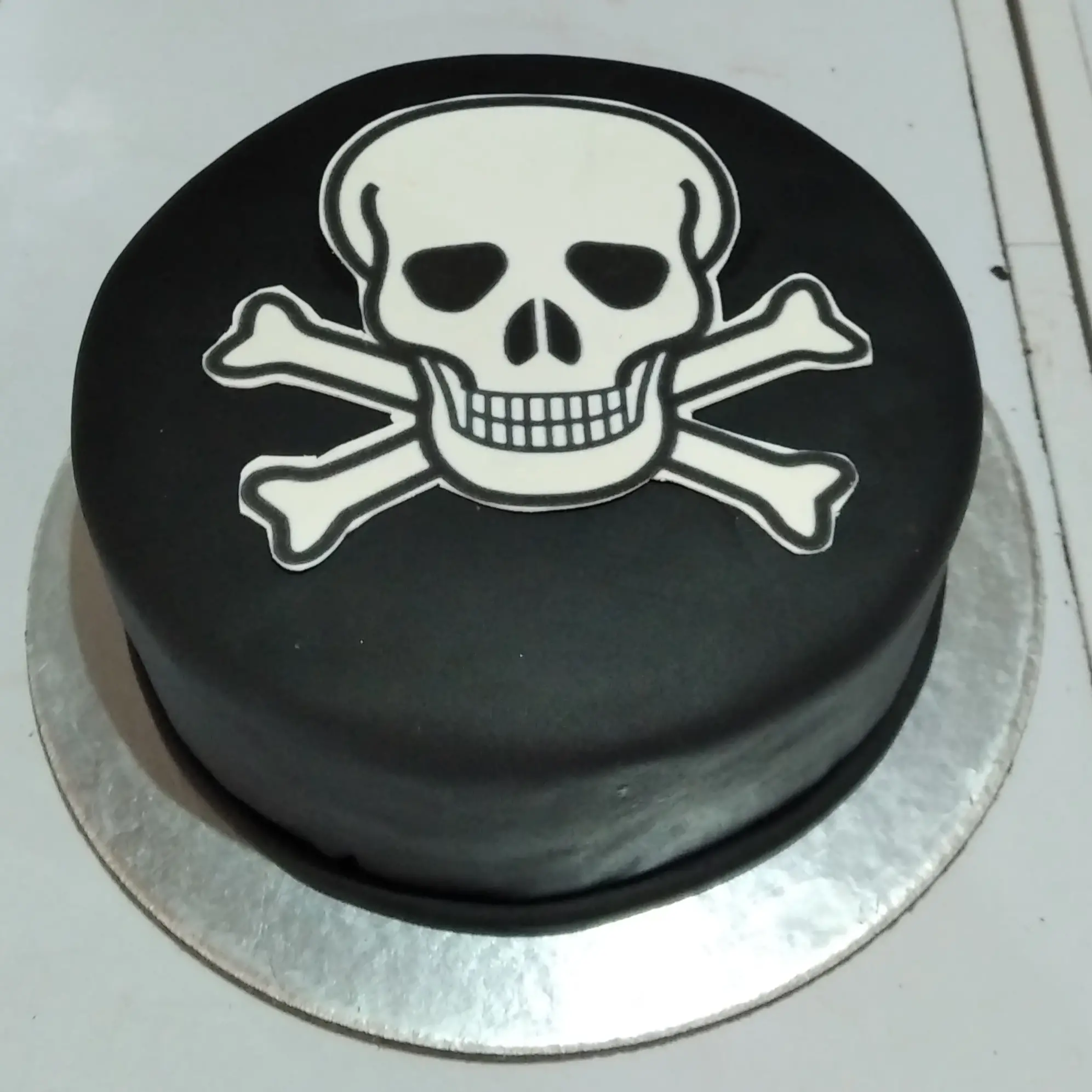 Skull Decorated Cake