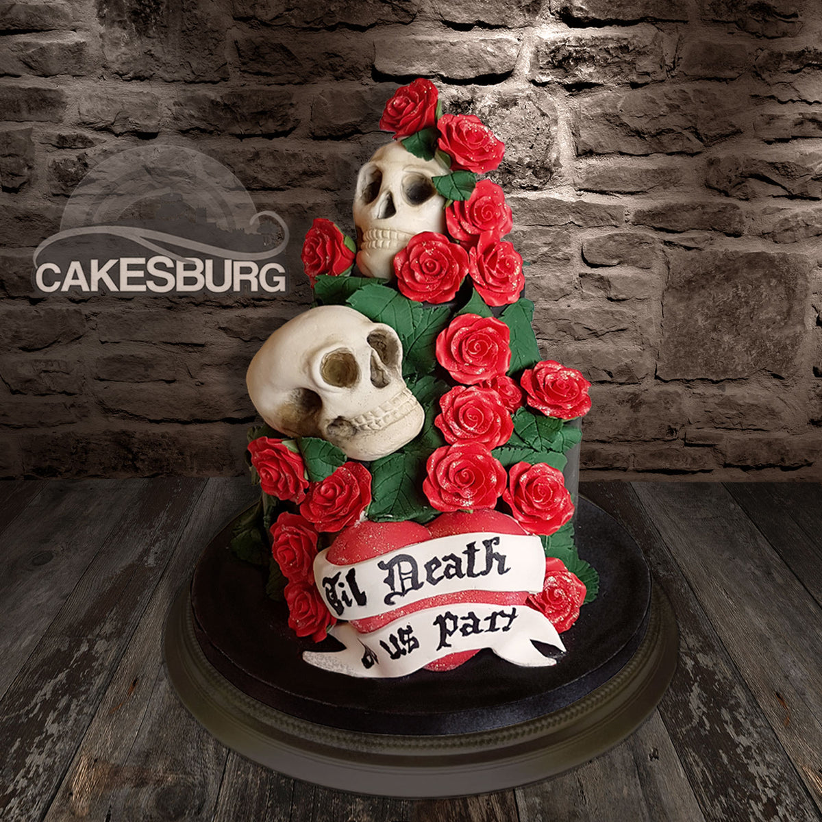 Skull Decorated Cake