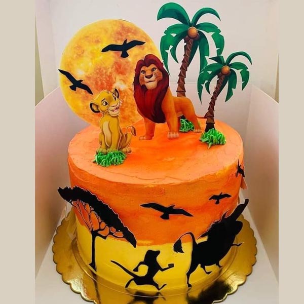 Lion King Decorated Cake