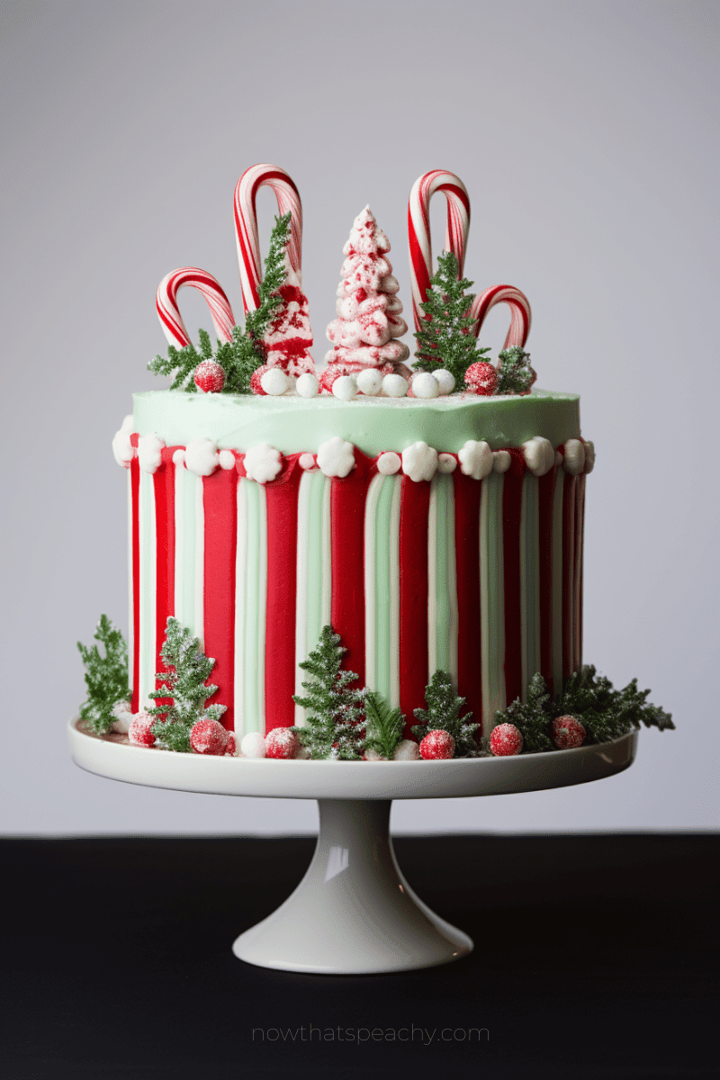 Decorated Christmas Cake