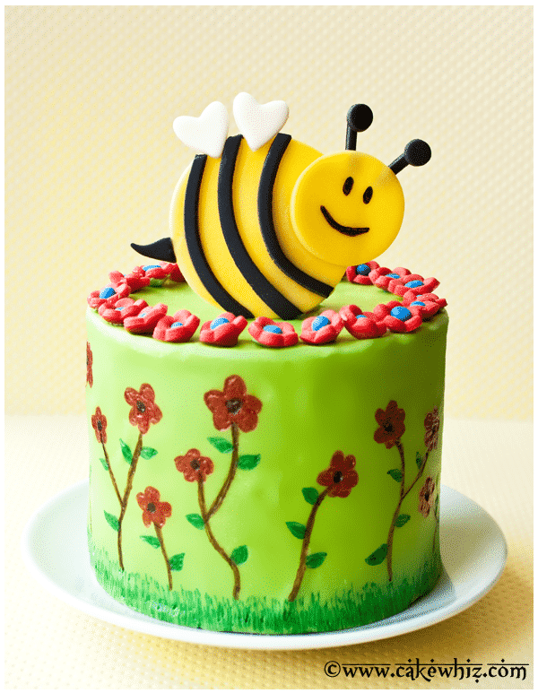 spring decorated cake