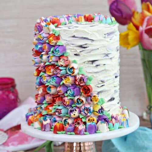 spring decorated cake