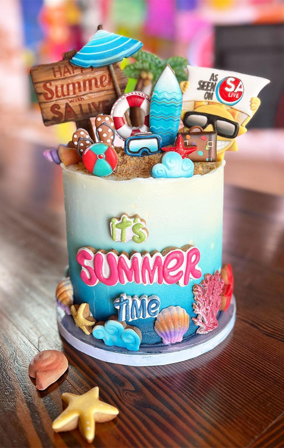 Summer Decorated Cake