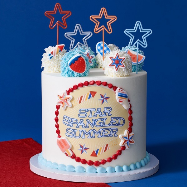 Star Decorated Cake