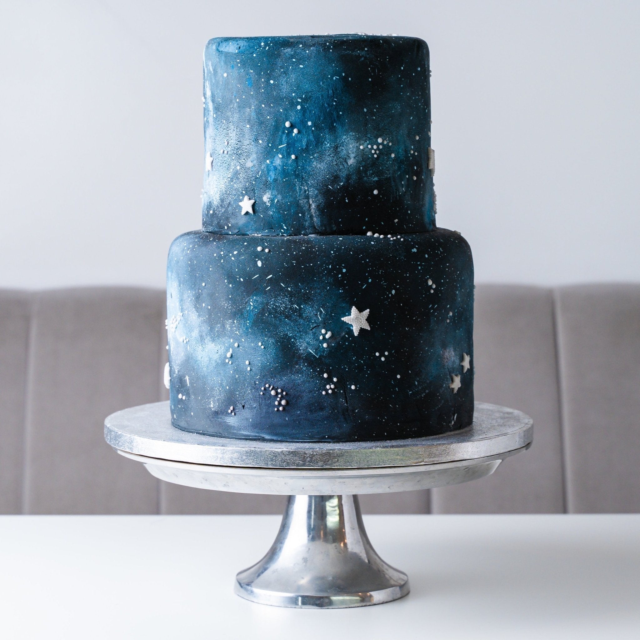 Cake Decorated Sky The Starry Night