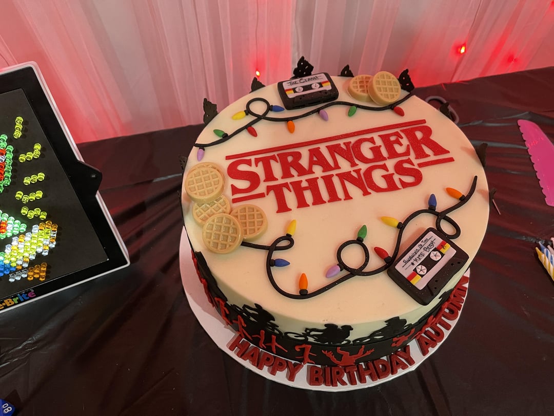 Stranger Things Decorated Cake