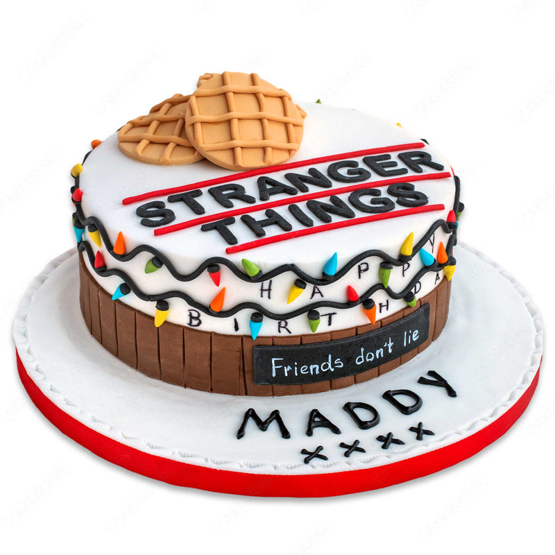 Stranger Things Decorated Cake