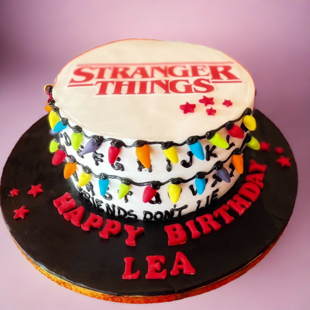 Stranger Things Decorated Cake