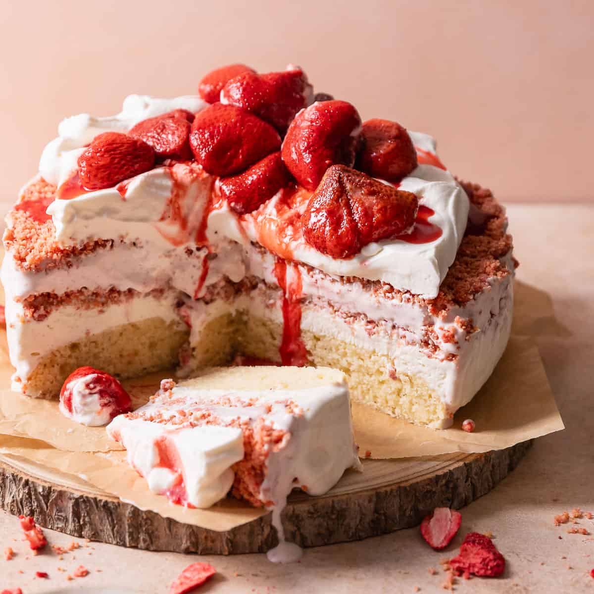 Strawberry Shortcake Decorated Cake