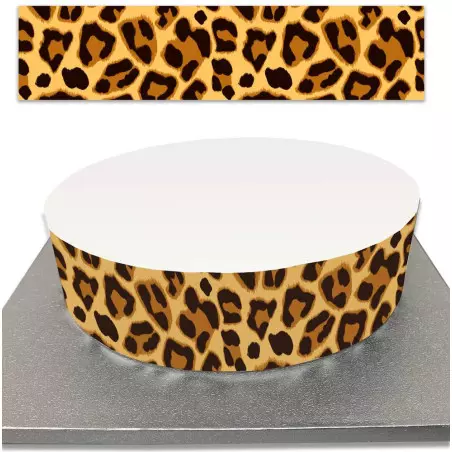 Leopard Print Decorated Cake