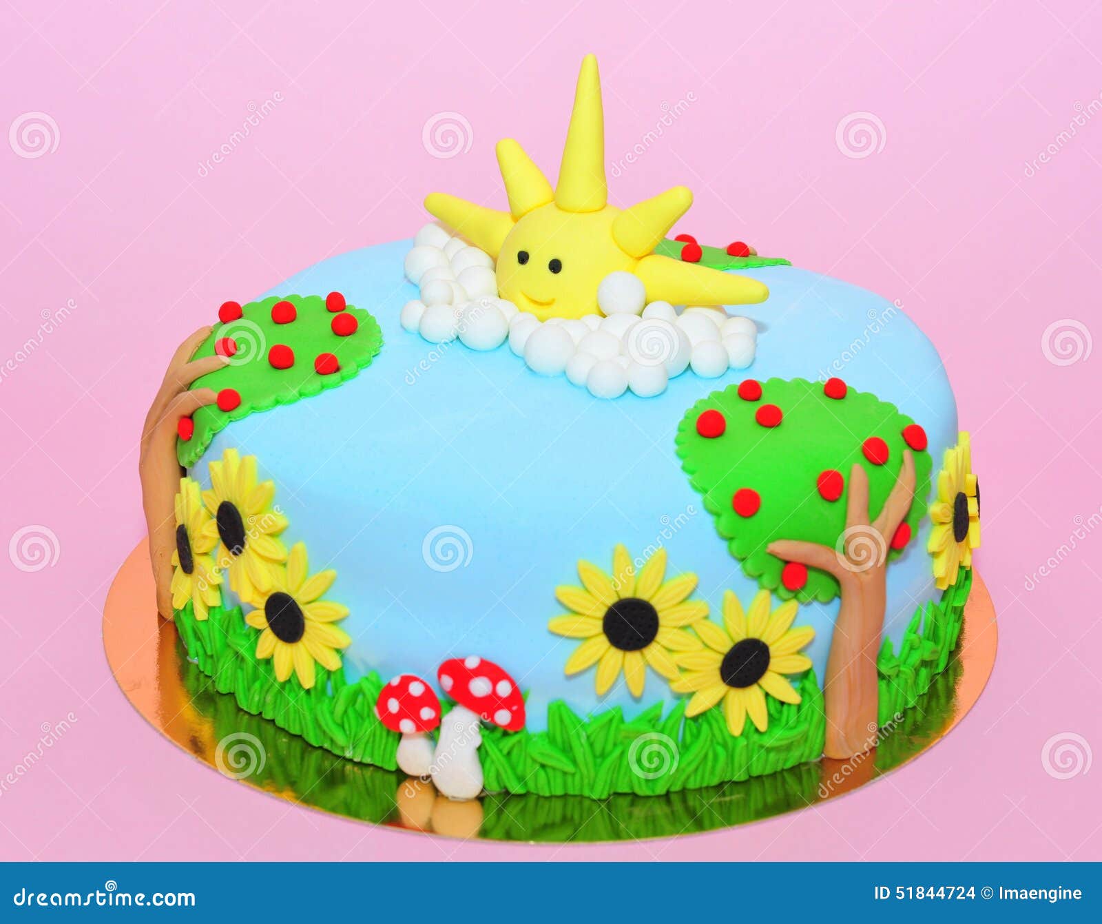 Summer Decorated Cake