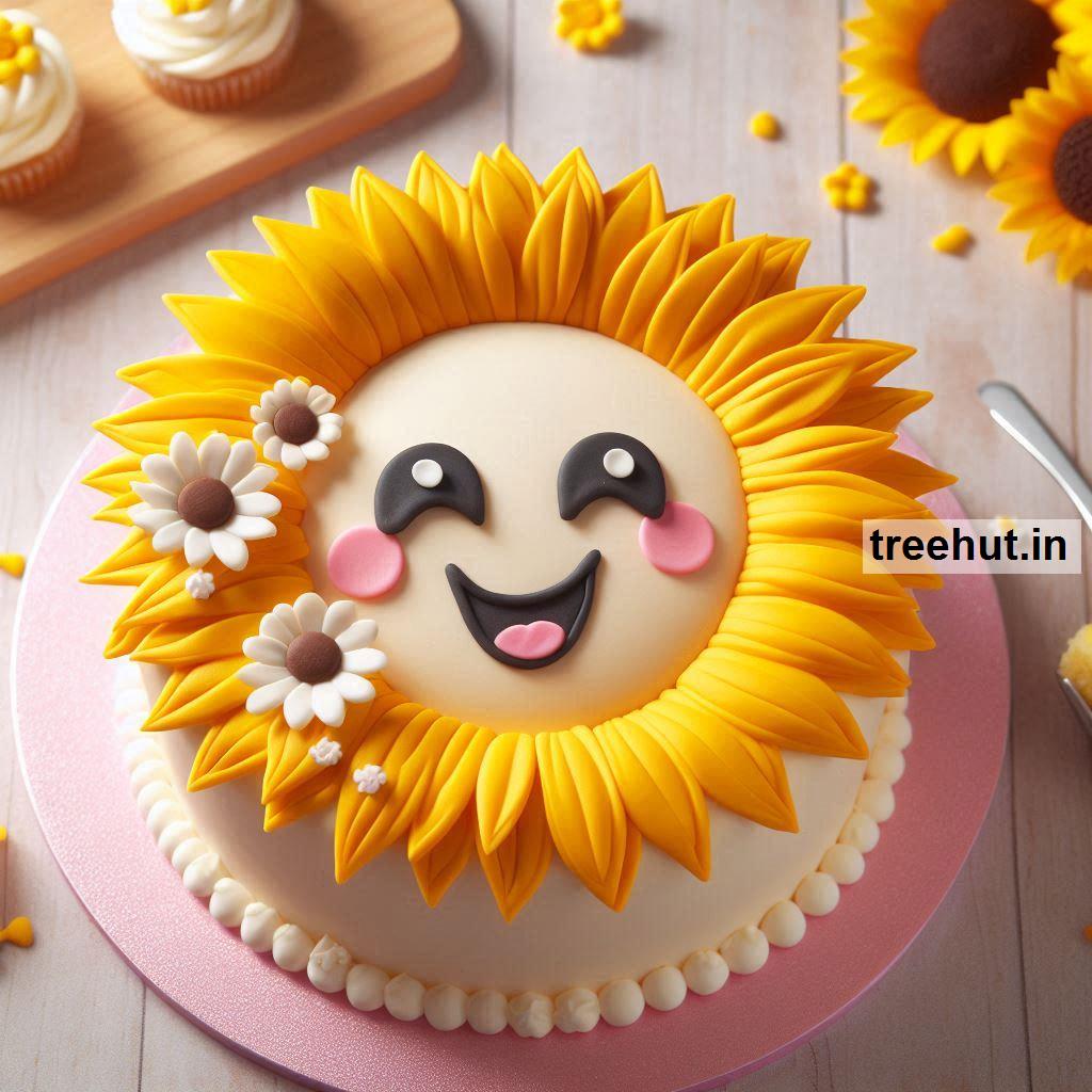 Sunflower Decorated Cake