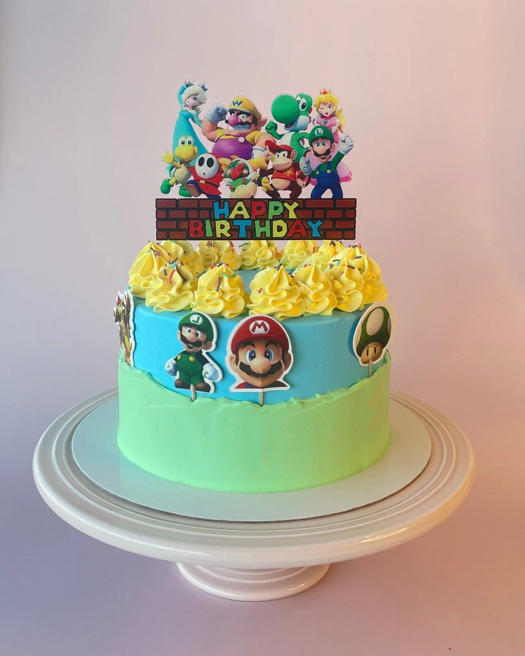 Super Mario Decorated Cake