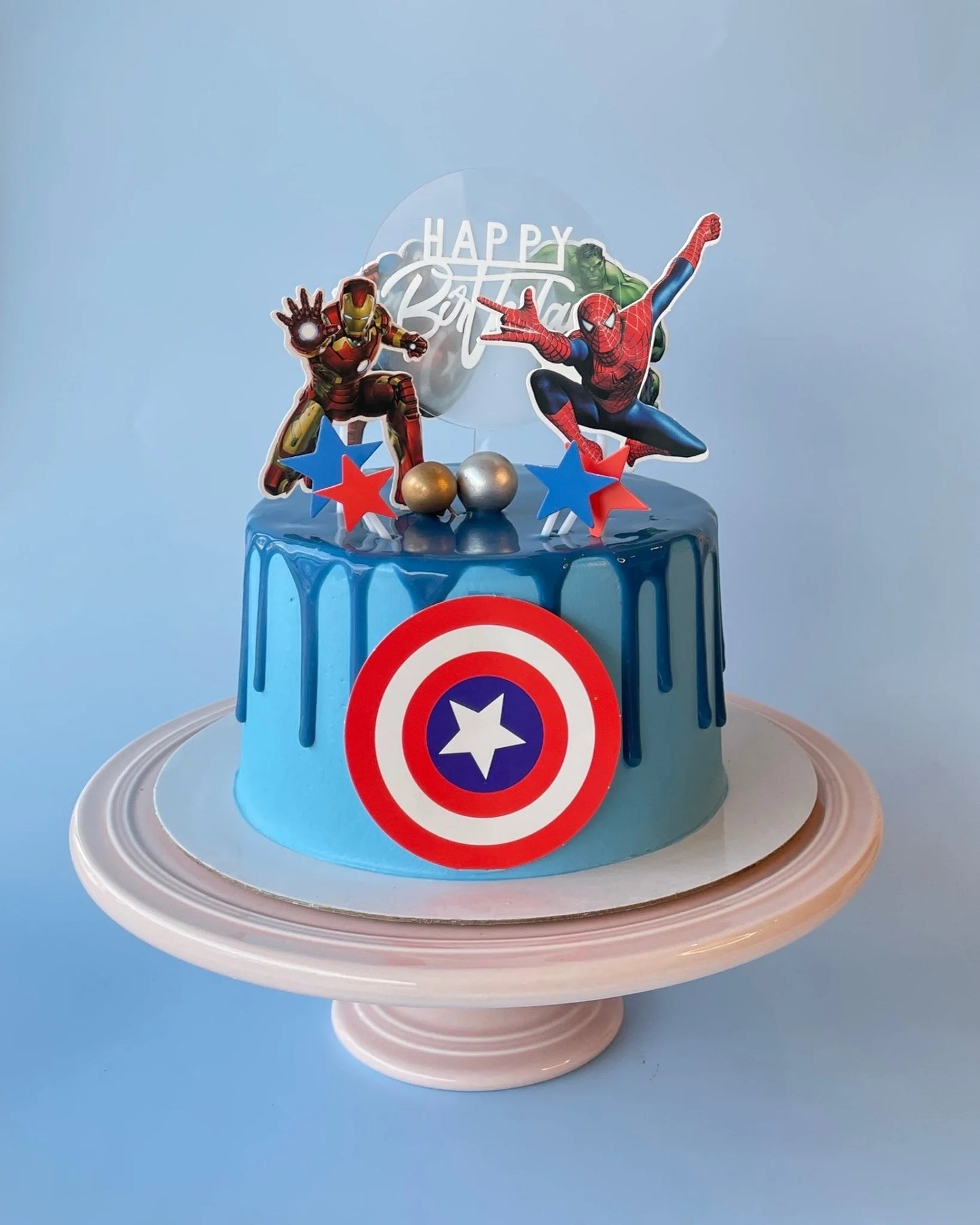 Avengers decorated cake