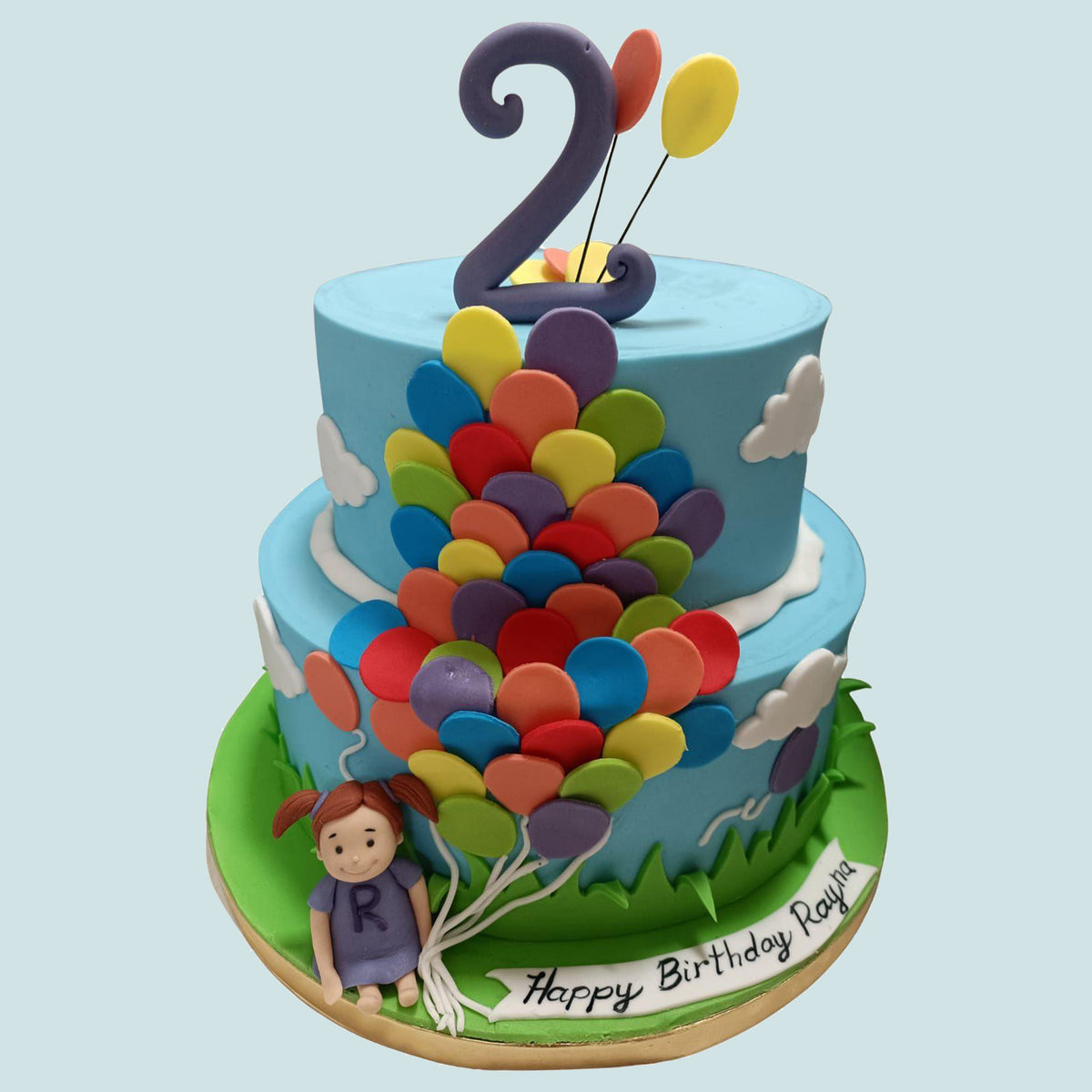 Balloon Decorated Cake