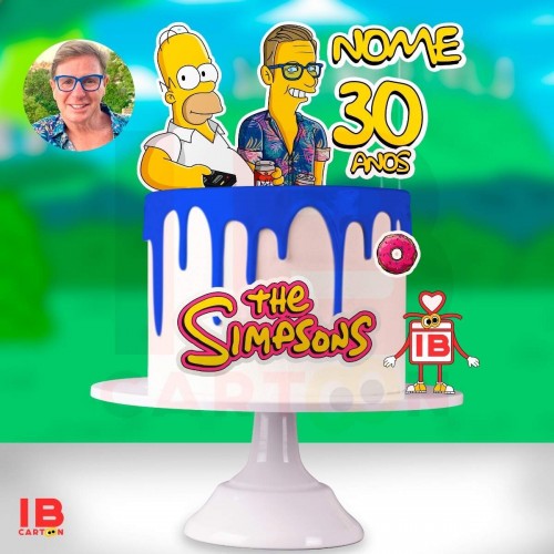 Bolo Decorado Simpson