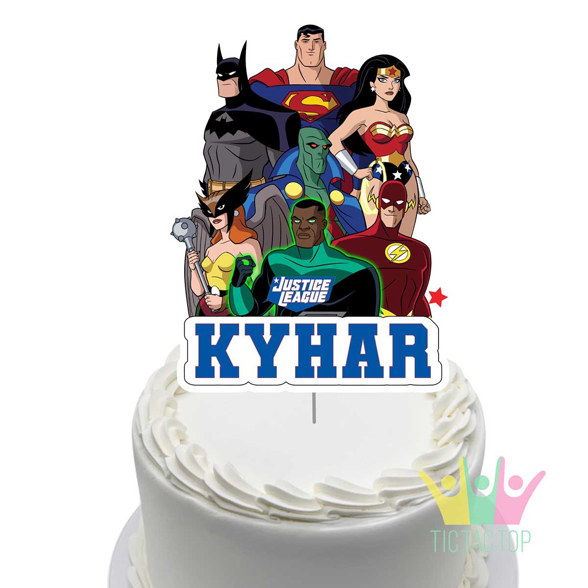 Justice League Decorated Cake