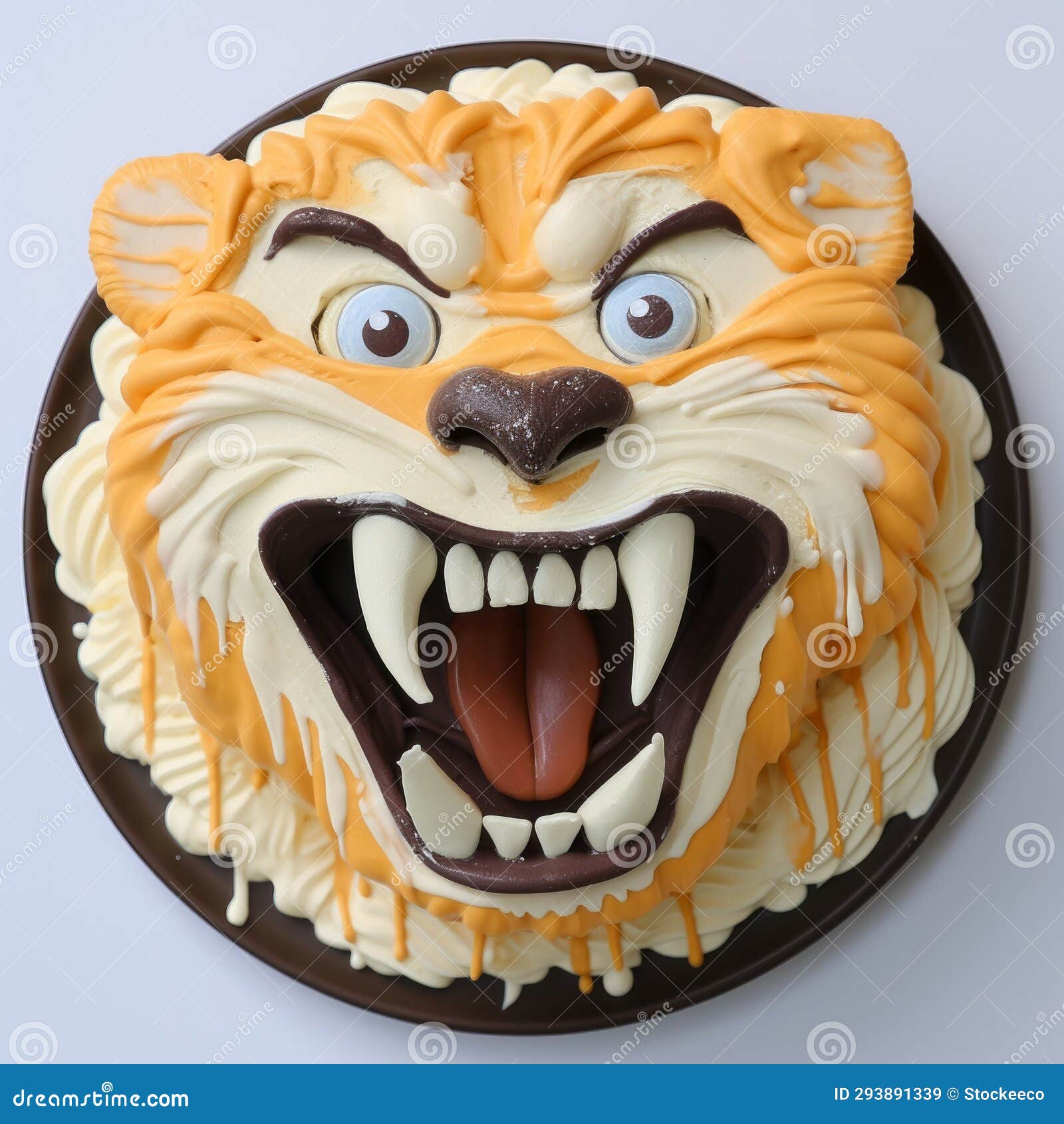 Tiger Decorated Cake