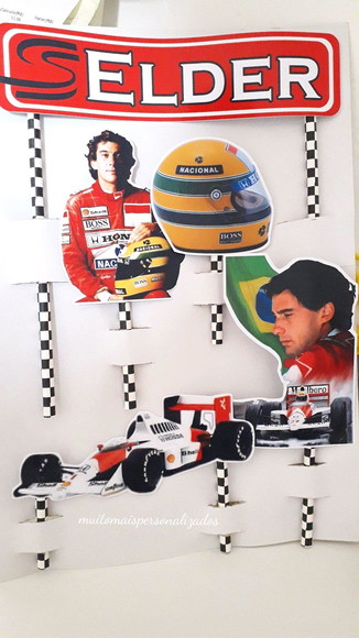 Bolo Decorado Ayrton Senna