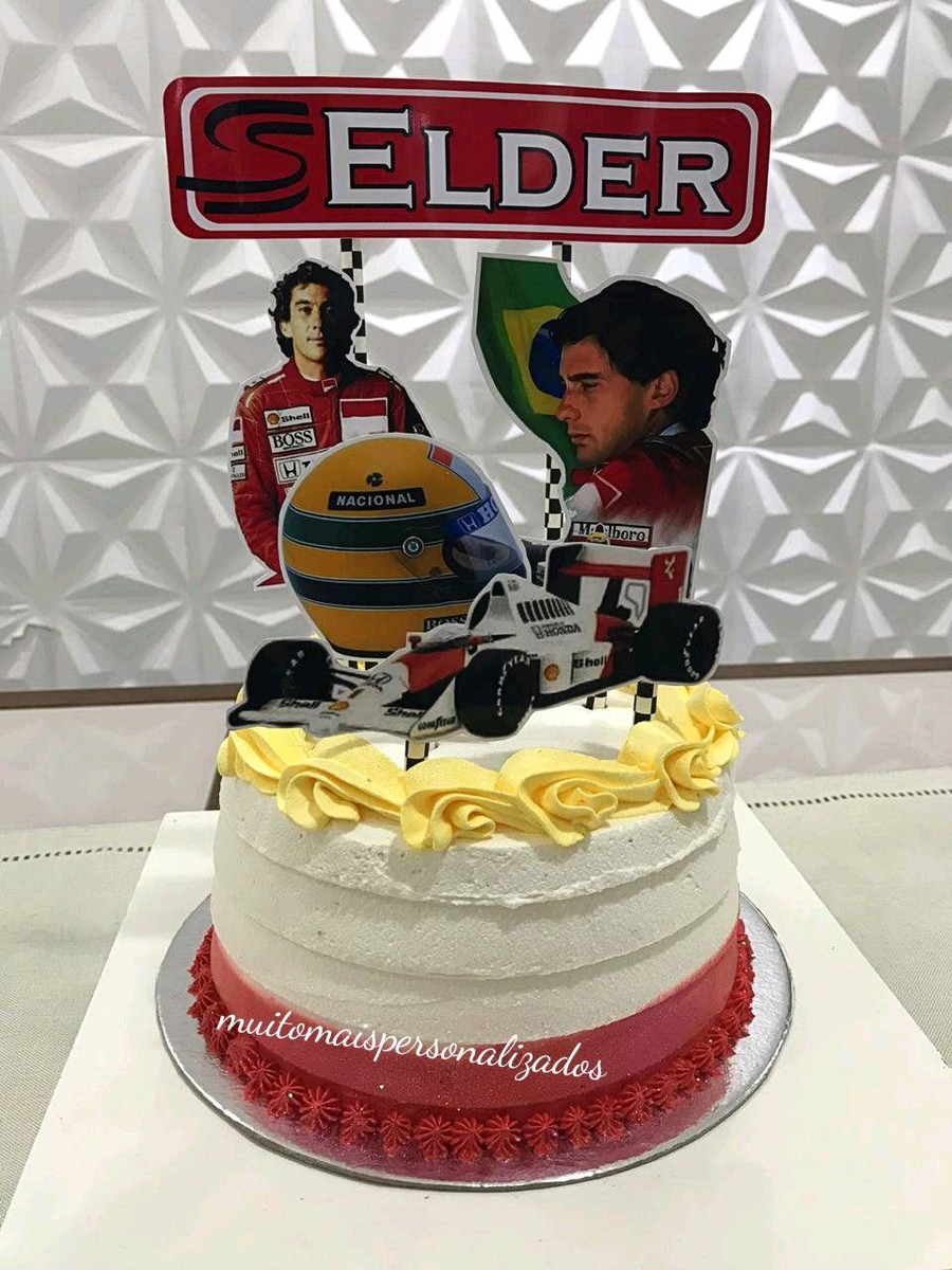 Bolo Decorado Ayrton Senna