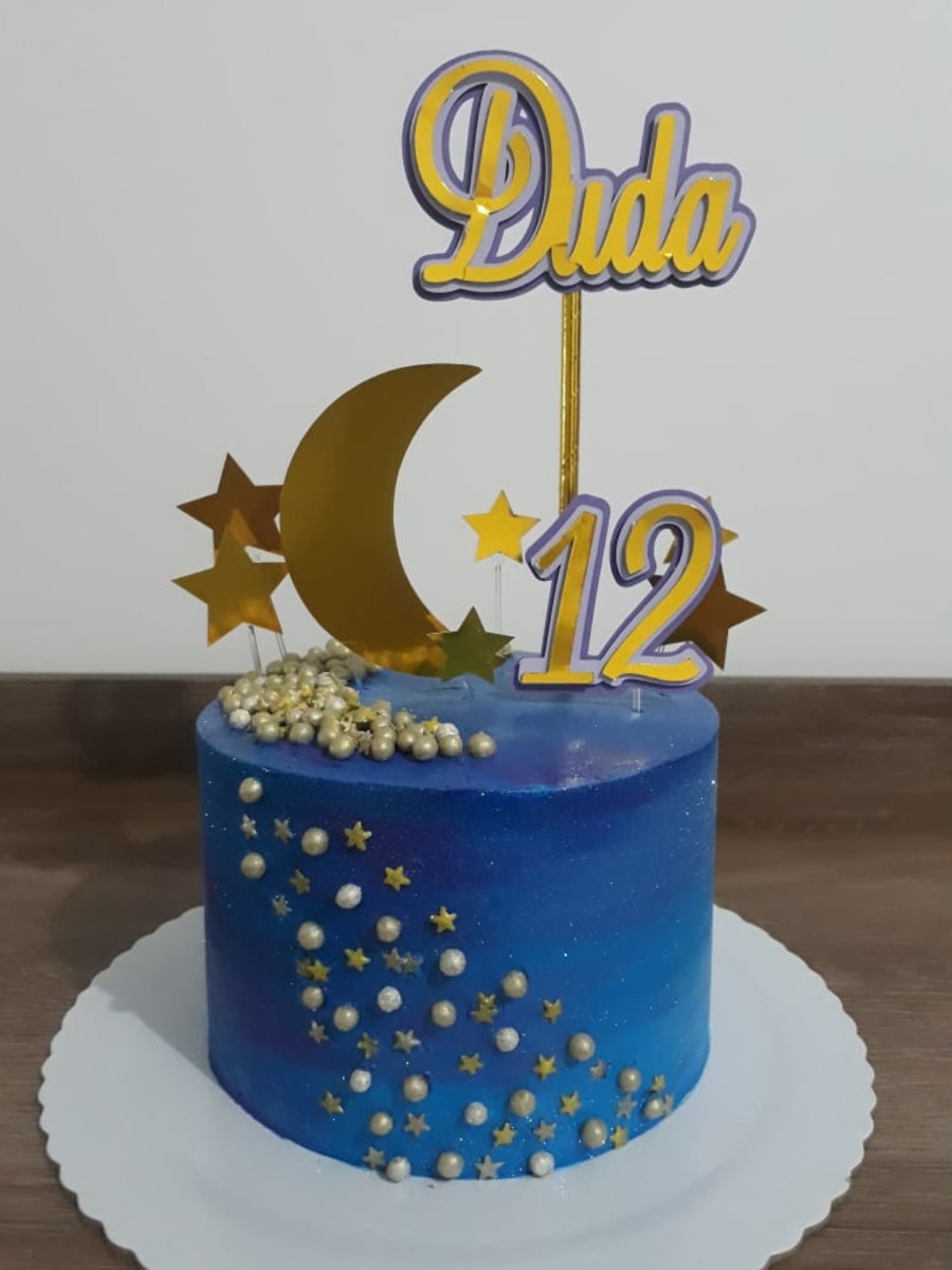 Bolo Decorado Lua