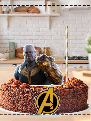 Bolo Decorado Thanos