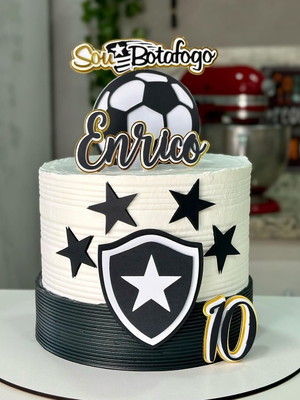 Bolo Decorado Botafogo