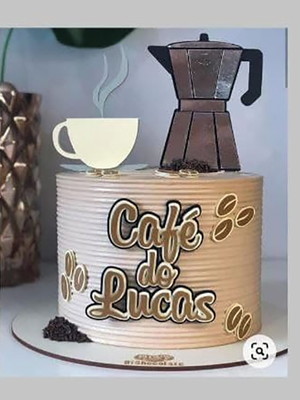 Bolo Decorado Café