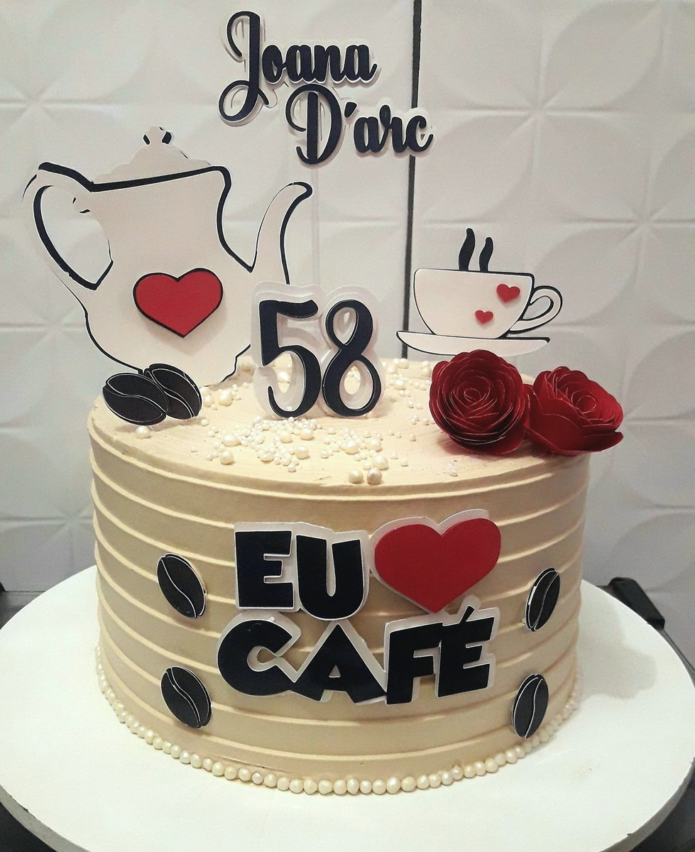 Bolo Decorado Café