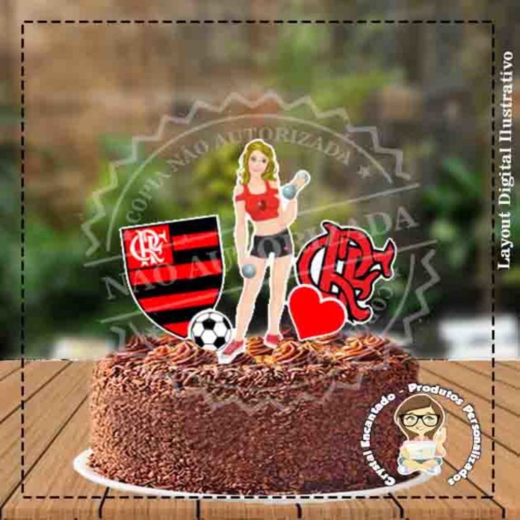 Bolo Decorado Flamengo